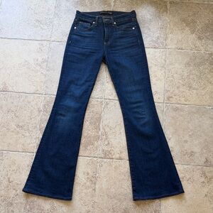 Veronica Beard Beverly Skinny Flare High Rise Jeans 26/2 Mineral Blue